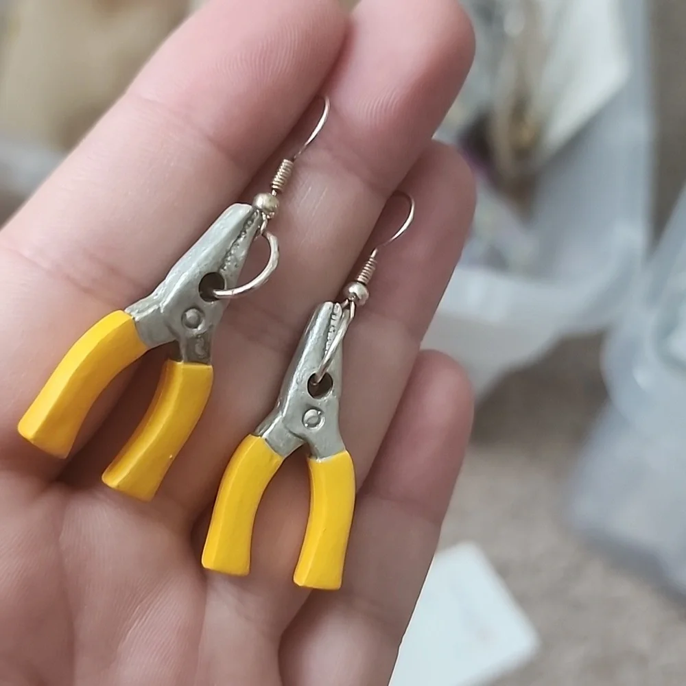 Yellow Pliers Earrings